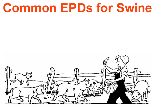 Common epds for swine