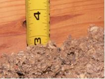 Measuring attic insulation