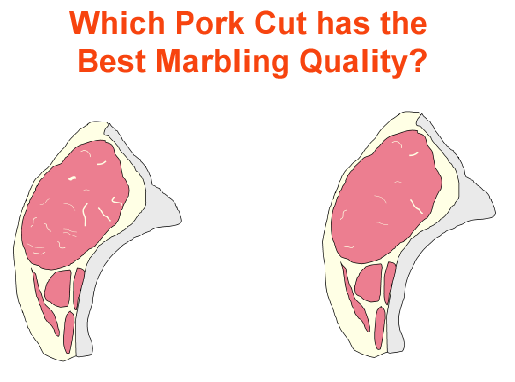 Pork cut with the best marbling question