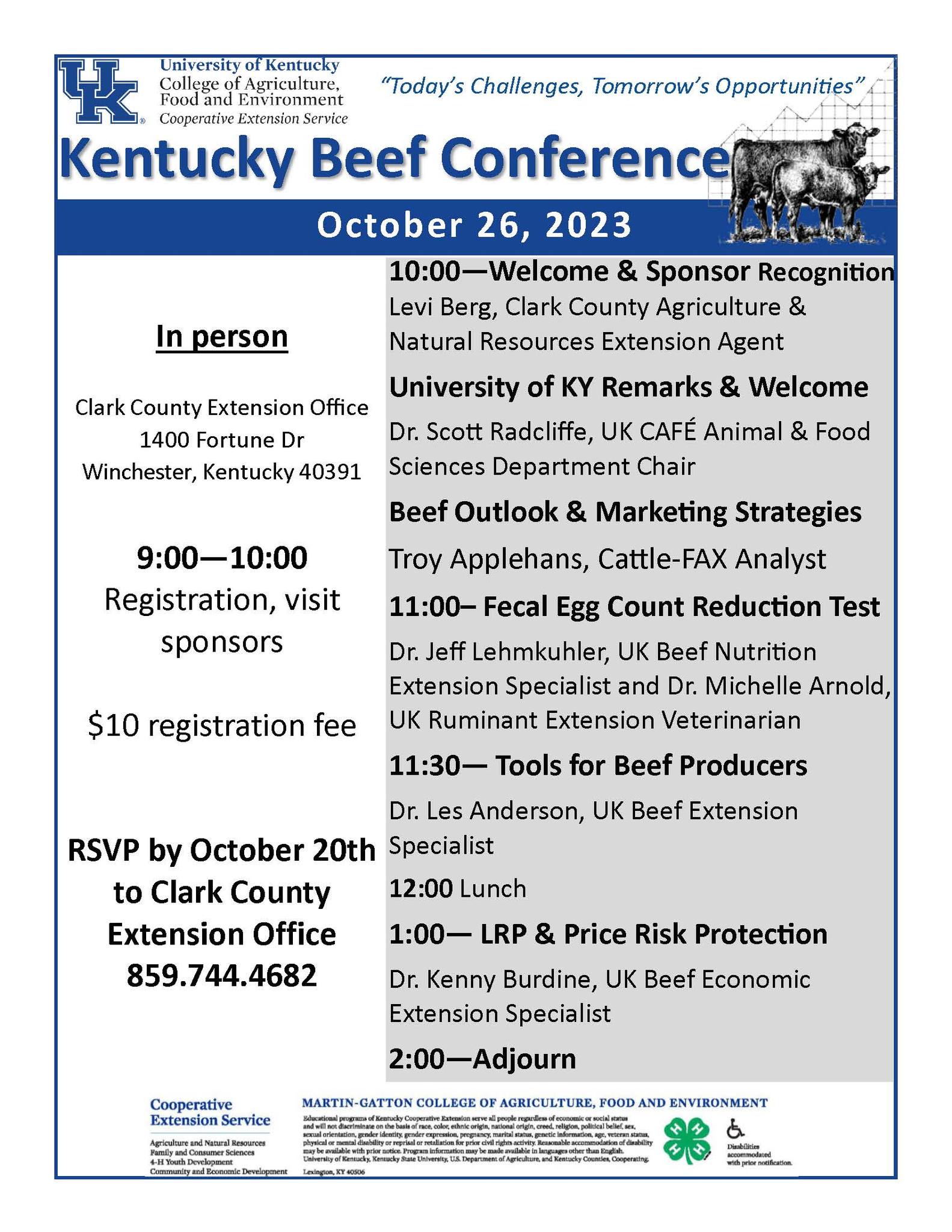 October 26, 2023 - KY Beef Conference