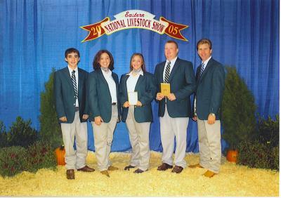 2005 Kentucky 4-H All-Star Gold Livestock Judging Team