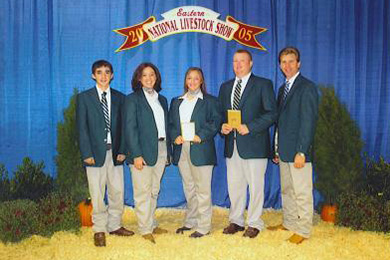 2005 All Star Gold Livestock Judging Team