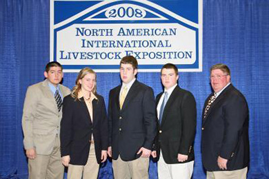 2008 All Star Gold Livestock Judging Team