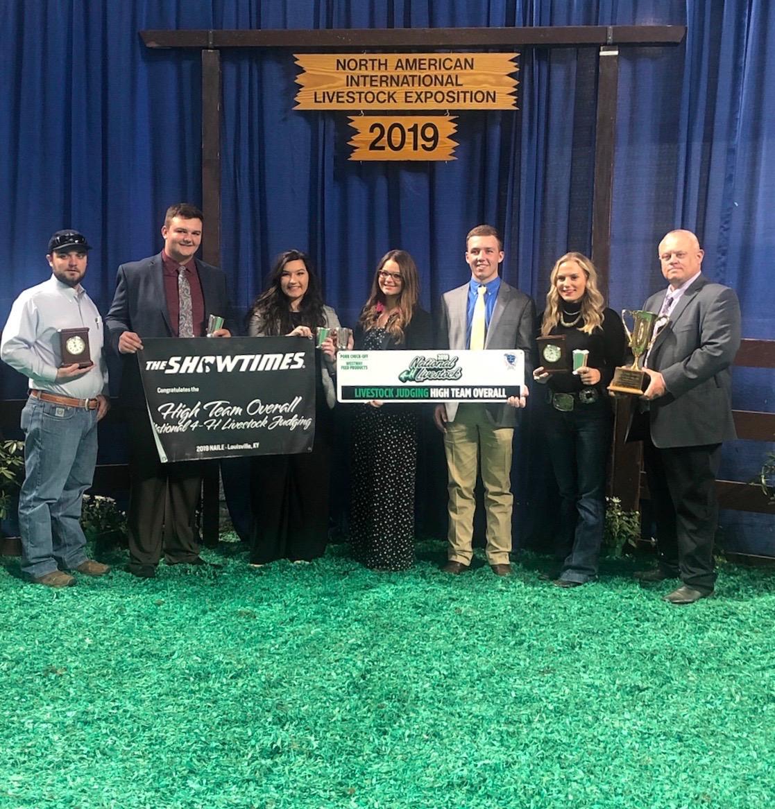 2019 Kentucky 4-H All-Star Gold Livestock Judging Team