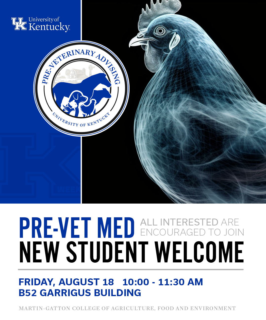 Incoming Pre-Vet Student Welcome Fall 2023