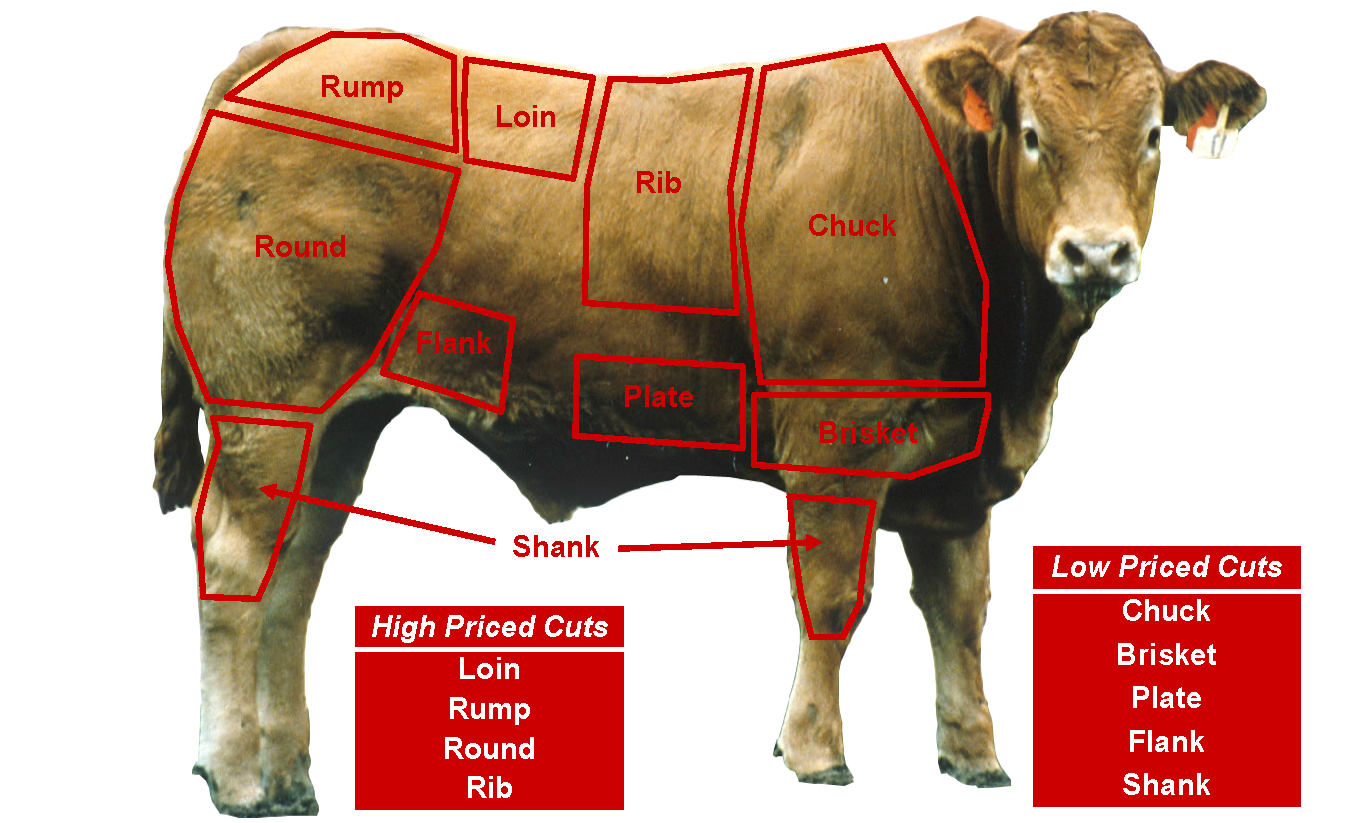 Beef Wholesale Cuts Summary