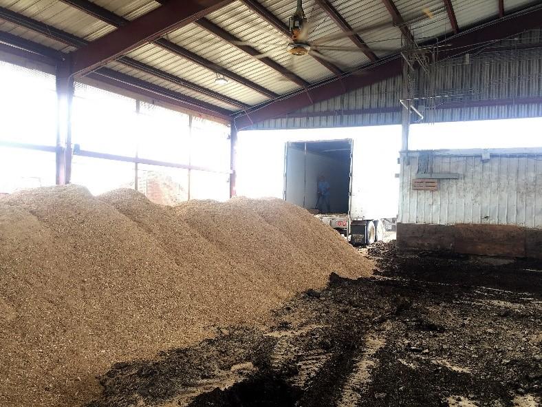 Figure 2 New sawdust used for the CBP barn at UK Coldstream Dairy: May 2018
