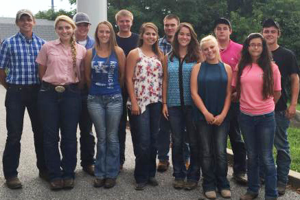 Top 12 team for livestock judging