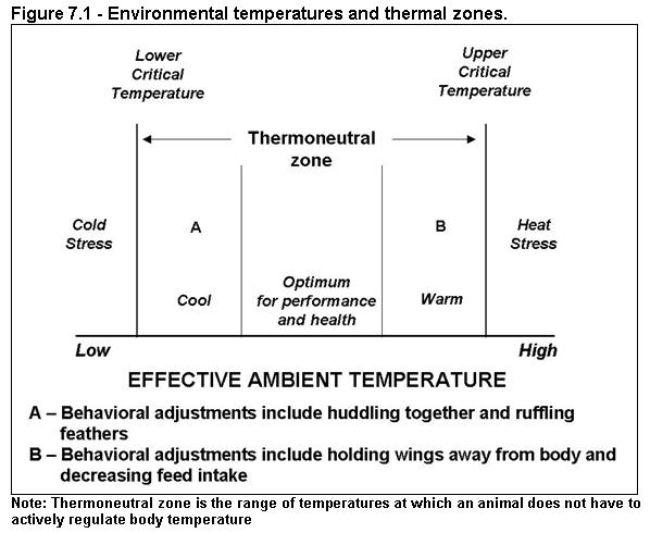 Figure 7.1 - Environment temperatures and thermal zones