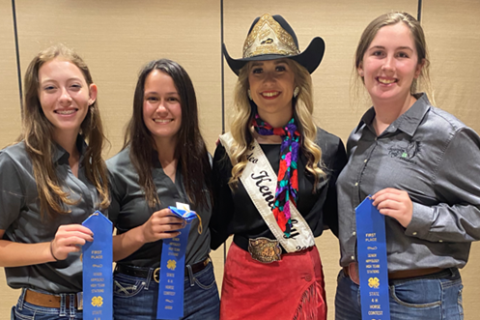 At the 2022 State Horse Contest, Jessamine County wins Hippology Team Written Exam