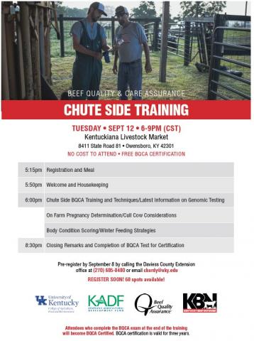 September 12 - Chute Side Training Event