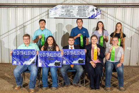 Livestock Judging Contest 2018 Top 10 Senior Individual Overall Goats