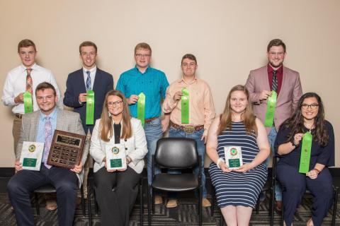 Livestock Judging Contest 2018 Top 10 Senior Individual Overall Reasons