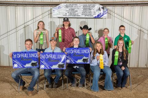 Livestock Judging Contest 2021 Top 10 Junior Individual Overall Questions/Reasons